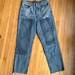 BDG patch slim straight size 28